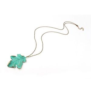 Leaf Gold Chain Pendant Necklace
